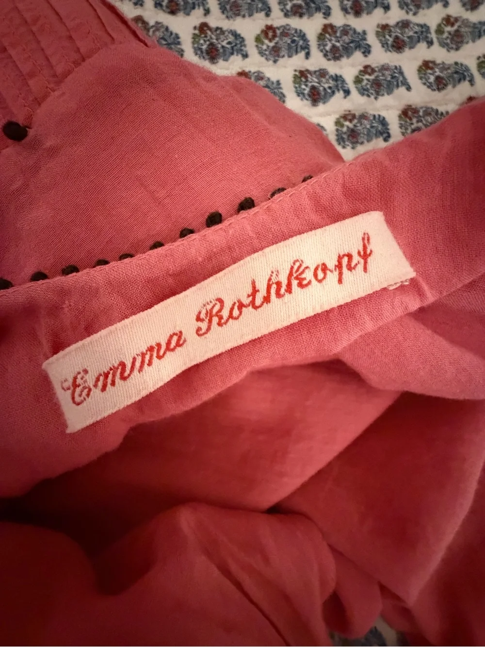 Emma Rothkopf Ida Pintuck Dress - Rose XS - Picture 4 of 5